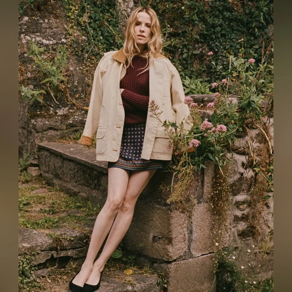 Doen Cream and Tan Utility Jacket - Picture 5 of 8